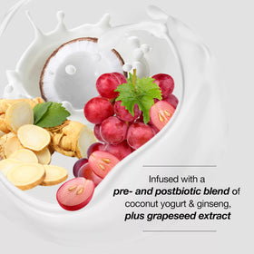 Biotera shampoo texture on hand showing creamy consistency for gentle application