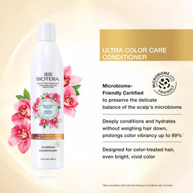 Biotera close-up of conditioned hair texture with improved smoothness