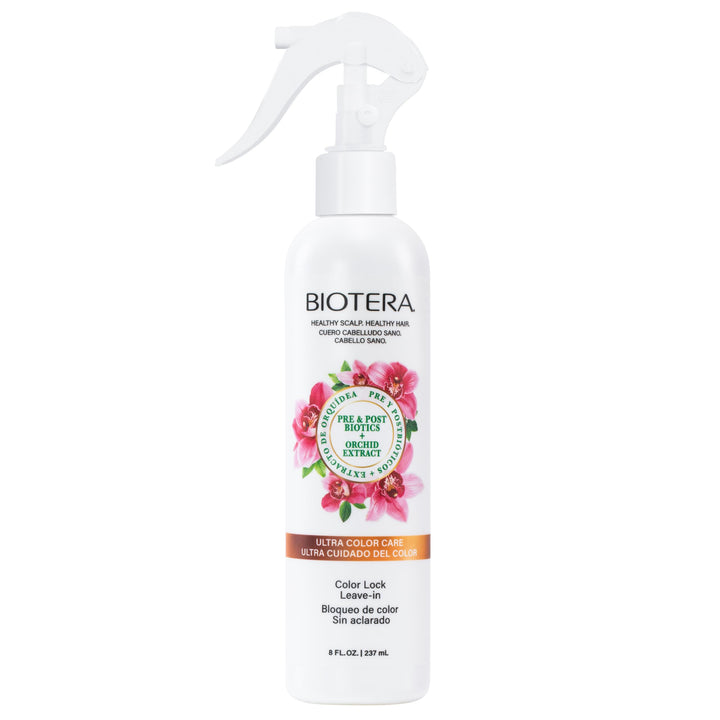 Biotera front packaging showing Color Lock leave-in and benefit of color protection
