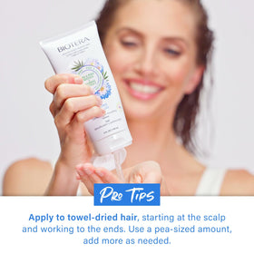 Biotera product beside a ruler showing 5.1 fl oz scale for size clarity