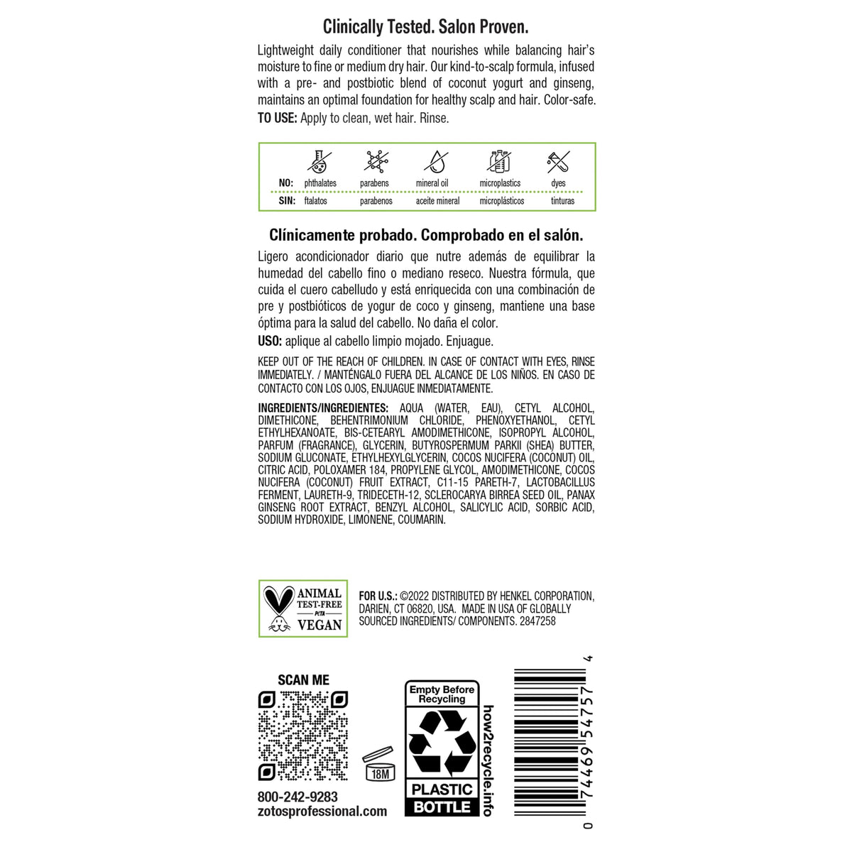 Biotera conditioner with matching shampoo for a complete routine