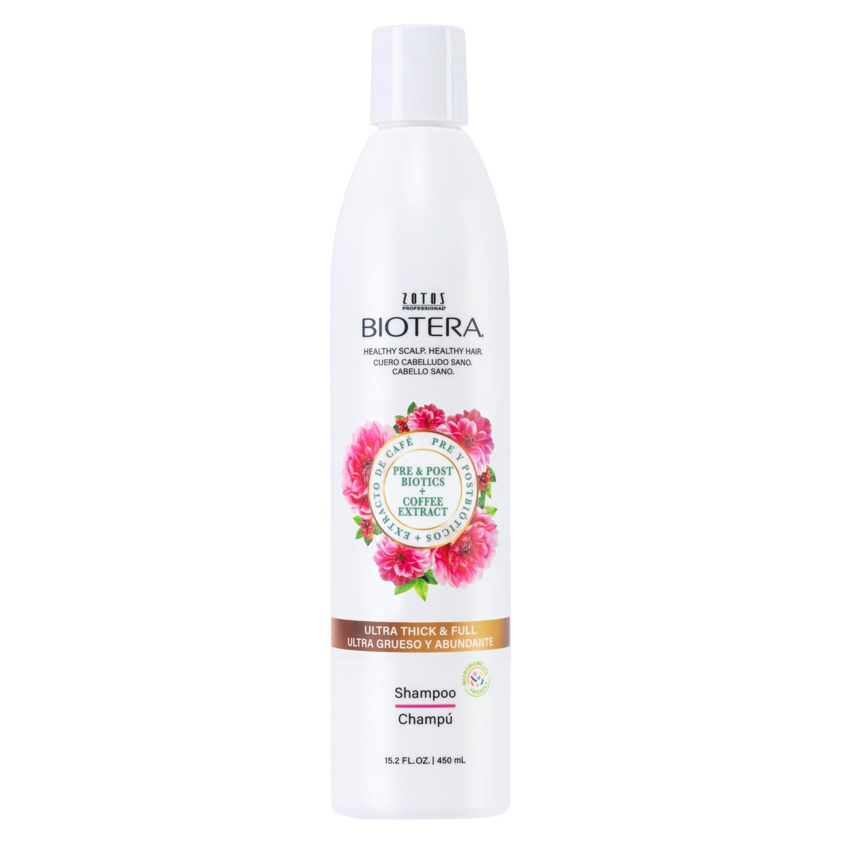 Biotera front bottle showing product and volume benefits