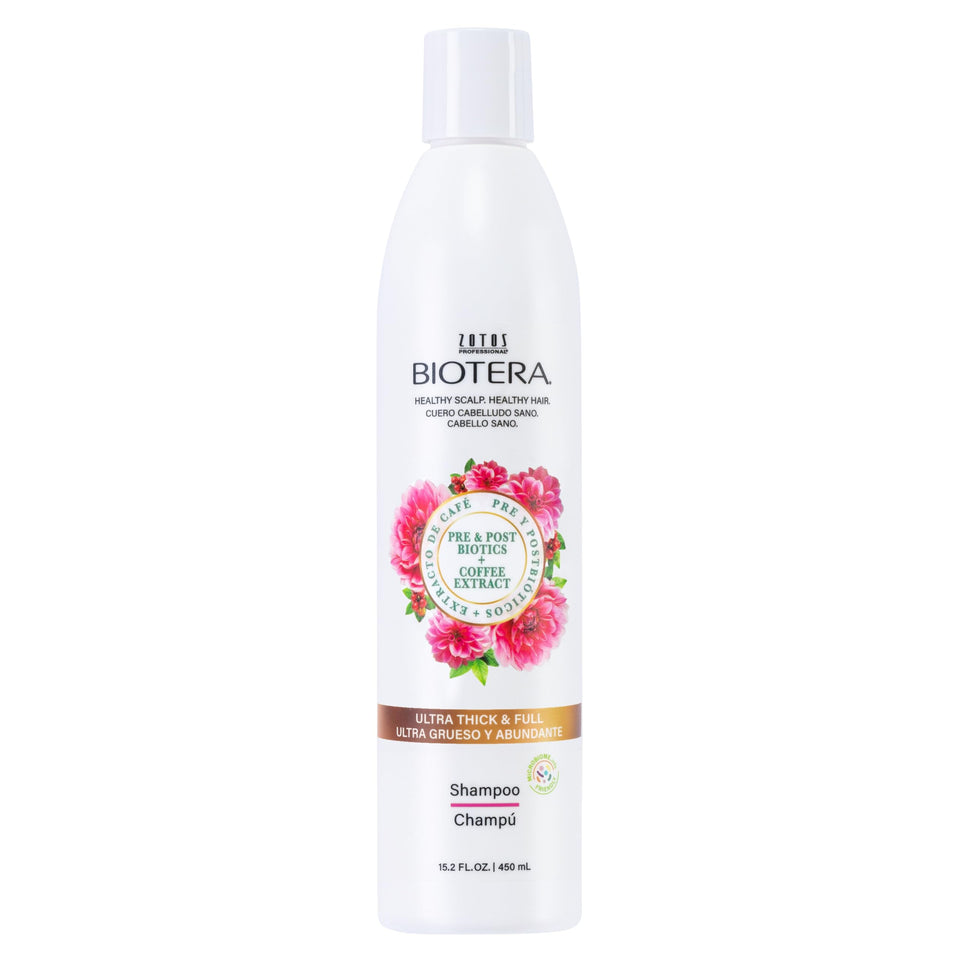 Biotera front bottle showing product and volume benefits