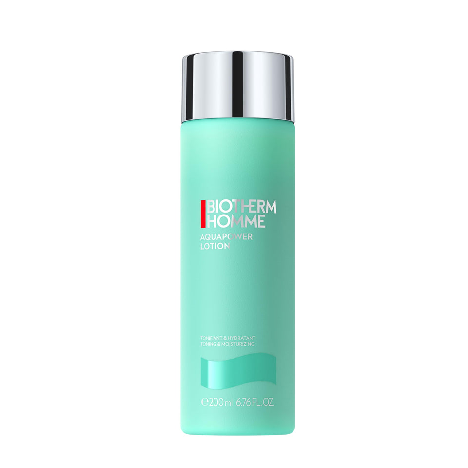 Biotherm Aquapower front packaging showing clean branding and volume, highlights freshness