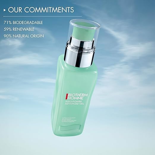 Man applying Biotherm Aquapower to face during morning routine for quick-refresh benefit