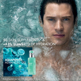 Biotherm Aquapower pump dispenser closeup highlighting easy, controlled application