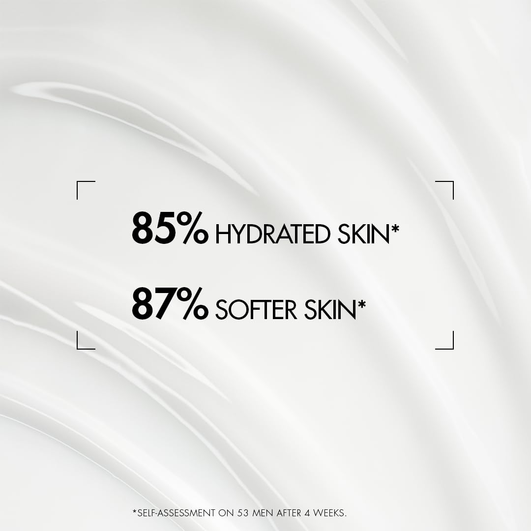 Biotherm Aquapower size comparison with hand, displays 6.8 fl oz scale and portability