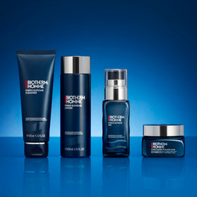 Biotherm Force Supreme in bathroom routine illustrating daily anti-aging use