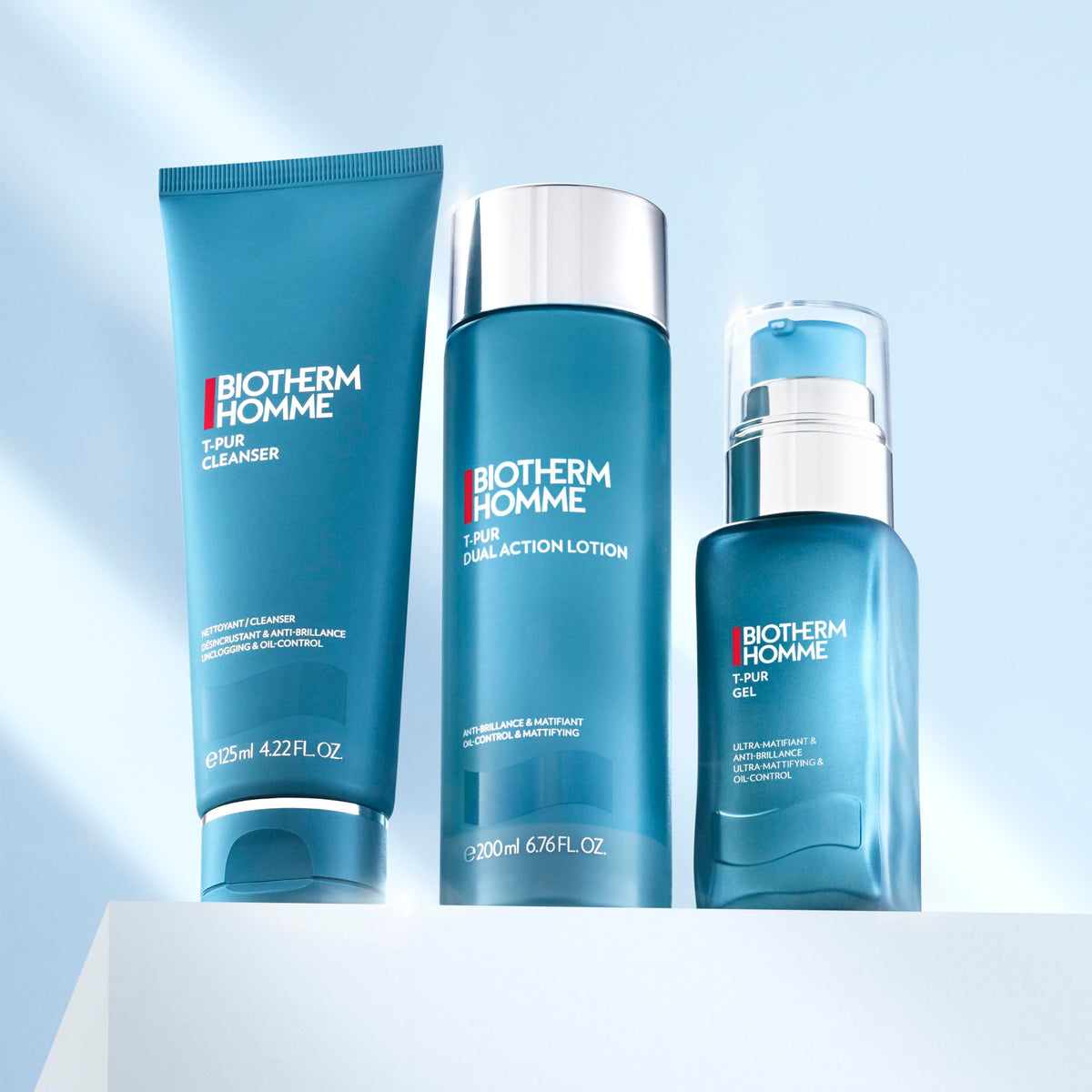 Biotherm Homme on bathroom counter illustrating daily grooming routine