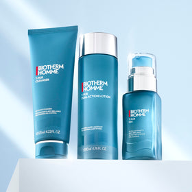 Biotherm Homme on bathroom counter illustrating daily grooming routine