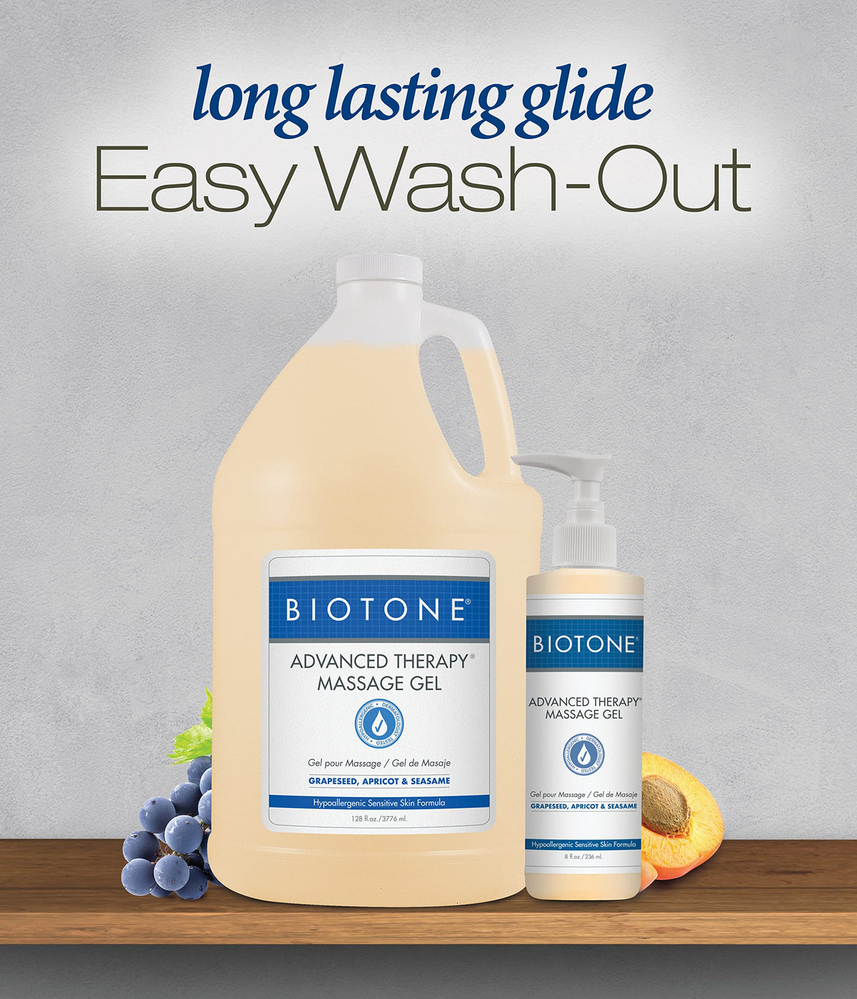 BIOTONE pump dispensing gel to demonstrate easy clinic use and control