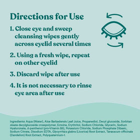 Biotrue ingredient label detail showing HA and soothing extracts