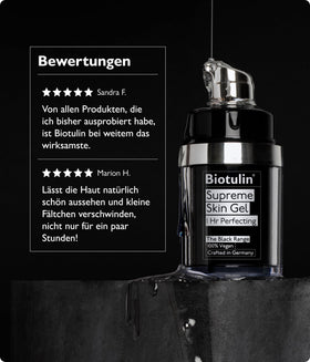 Biotulin before and after detail demonstrating reduced fine line appearance