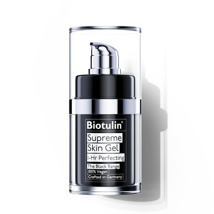 Biotulin front tube showing product packaging and quick wrinkle benefit