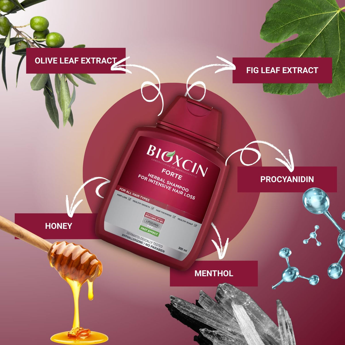 BIOXCIN hair before and after comparison illustrating fuller-looking benefit