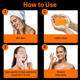 BIOXI soap next to hand showing true size and scale