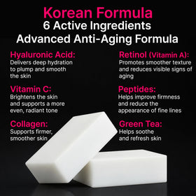 BIOXI ingredient visual of retinol and vitamin C capsules highlighting brightening support
