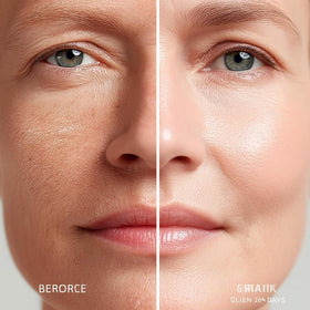 Birunwer worn under makeup during day to demonstrate lightweight hydration and priming