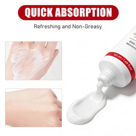 Birunwer Koriderm open jar texture showing lightweight cream that absorbs quickly for smooth skin