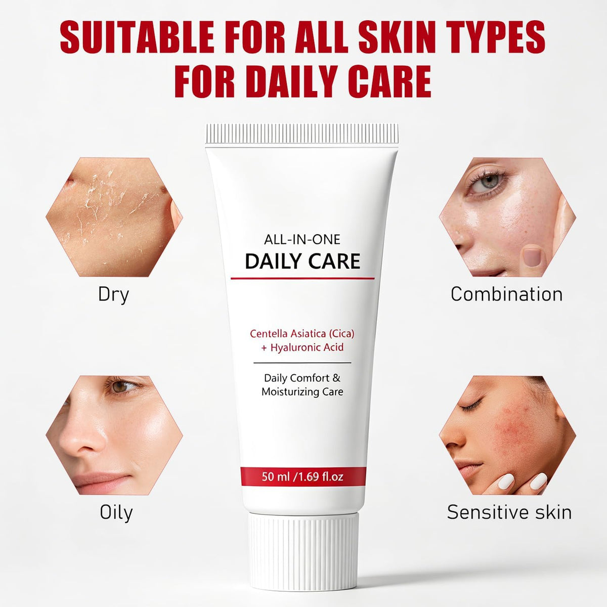 Birunwer Koriderm cream on hand demonstrating quick-absorbing application and non-greasy finish
