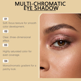 BITYEYE model wearing evening look showcasing long-lasting metallic sheen