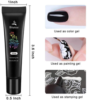 Biutee top view of color row displaying vibrant pigments for accurate shade choice