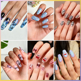 Biutee finished butterfly and leaf designs showing salon quality results