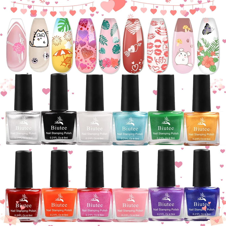 Biutee front packaging gift box showing full 12-color set and presentation benefit