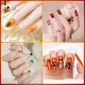 Biutee holiday-themed plates displayed for seasonal nail art