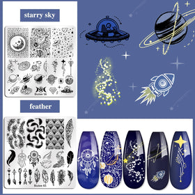 Biutee eight gel stamping polish bottles in vivid colors for bold designs