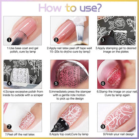 Biutee plate next to a coin to show scale and usable sizing for full or accent nails