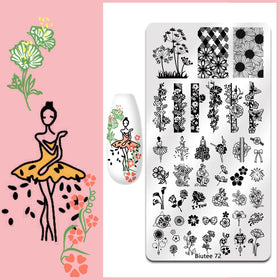 Biutee stainless steel plates with patterns for durable designs