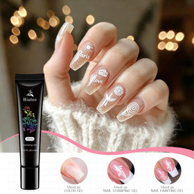 Biutee stamping in use on nails showing accurate placement benefit
