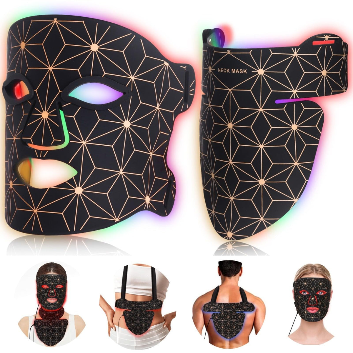 biuufish front view mask showing full face and neck coverage benefit