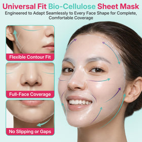 BIVID mask packet beside travel kit items showing compact size and portability