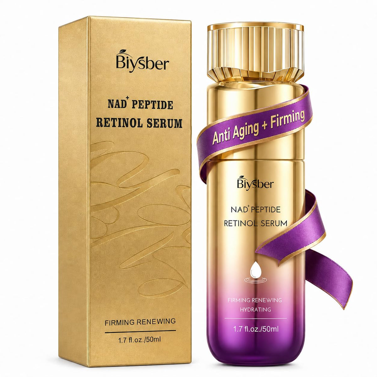 BIYSBER front packaging showing bottle and branding for clear product identity