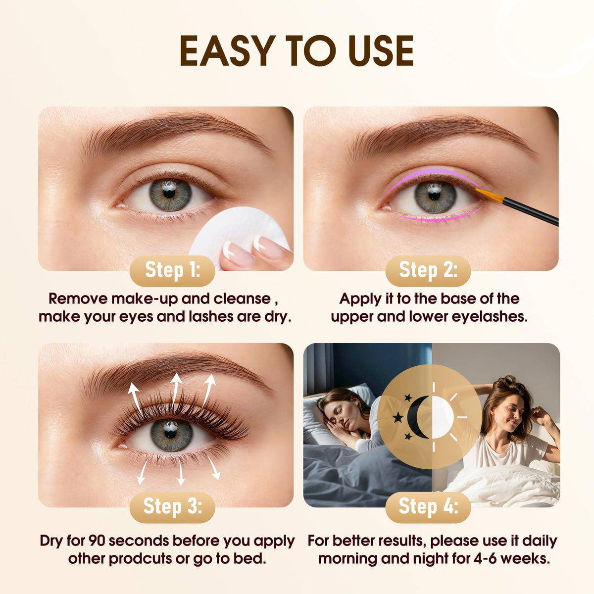 BIYSBER lifestyle shot at bathroom mirror showing easy nightly application routine