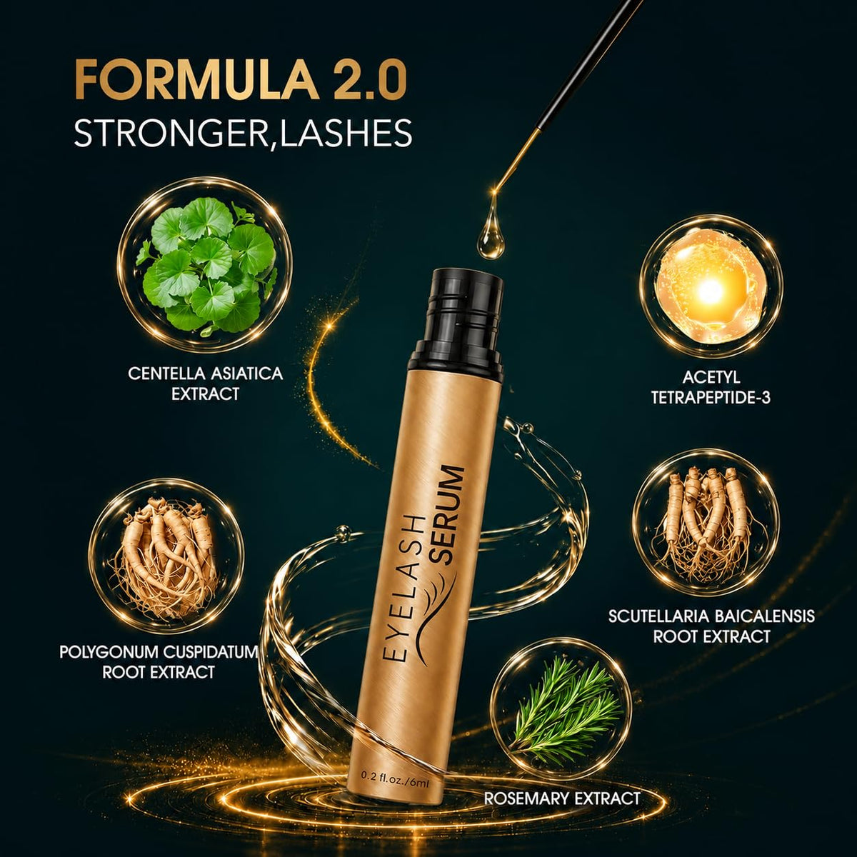 BIYSBER precision applicator brush for targeted lash lines