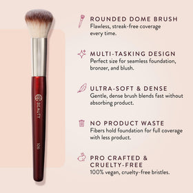 BK BEAUTY close-up of soft synthetic bristles to show density benefit