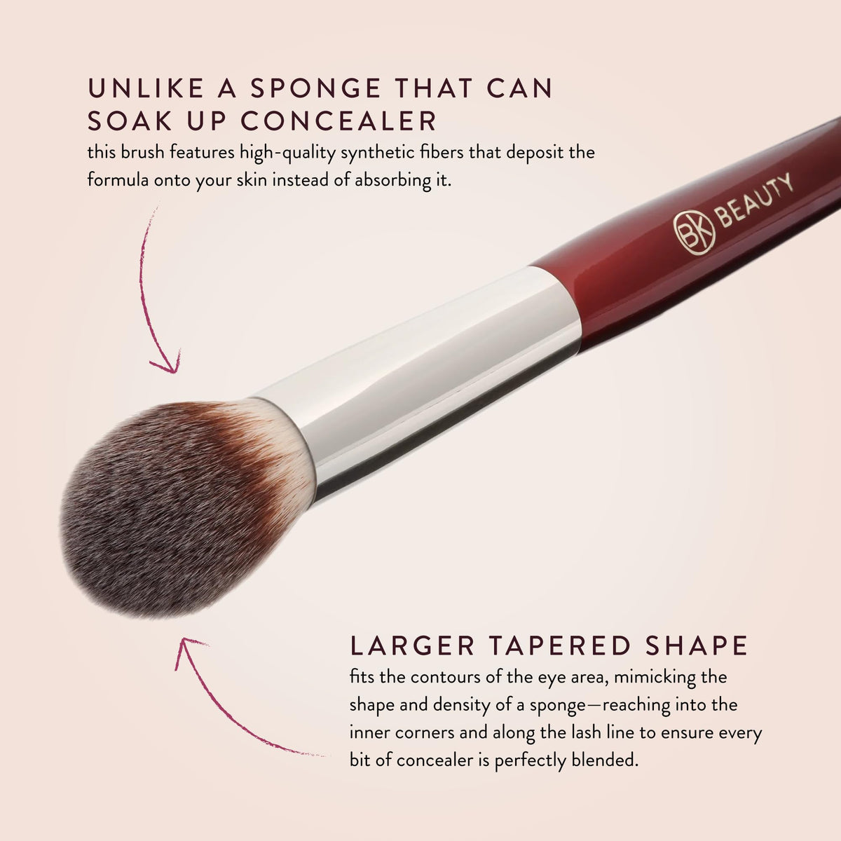 BK BEAUTY 110 applying concealer under eye for quick seamless blending