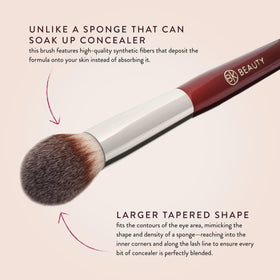 BK BEAUTY 110 applying concealer under eye for quick seamless blending