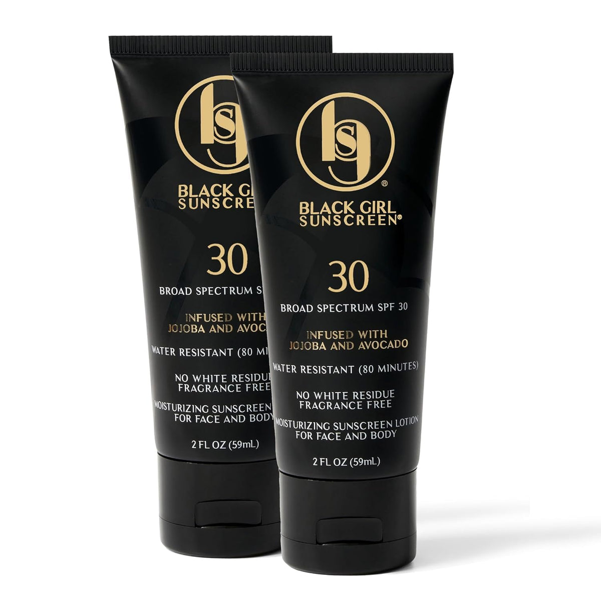 Black Girl Sunscreen front packaging showing SPF 30 and benefits
