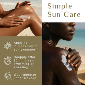 Black Girl Sunscreen ingredients label detail showing natural moisturizers