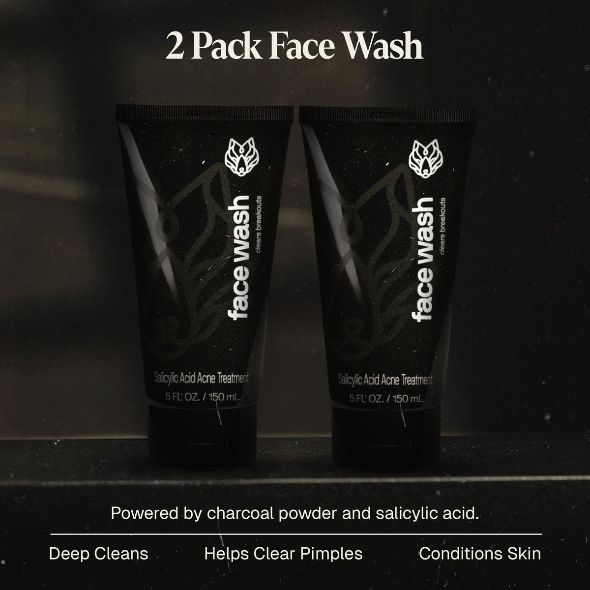 Black Wolf powder texture close-up illustrating fine charcoal powder benefit