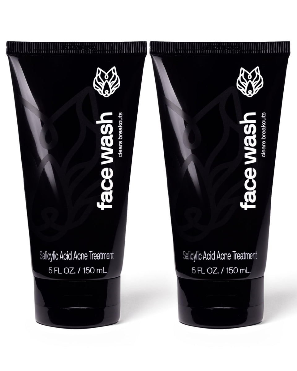 Black Wolf front packaging showing two bottles for clear, convenient cleansing