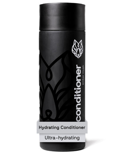 Black Wolf front packaging showing 12 fl oz bottle and salon-grade benefit