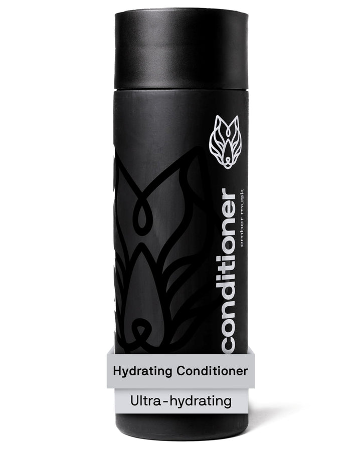 Black Wolf front packaging showing 12 fl oz bottle and salon-grade benefit