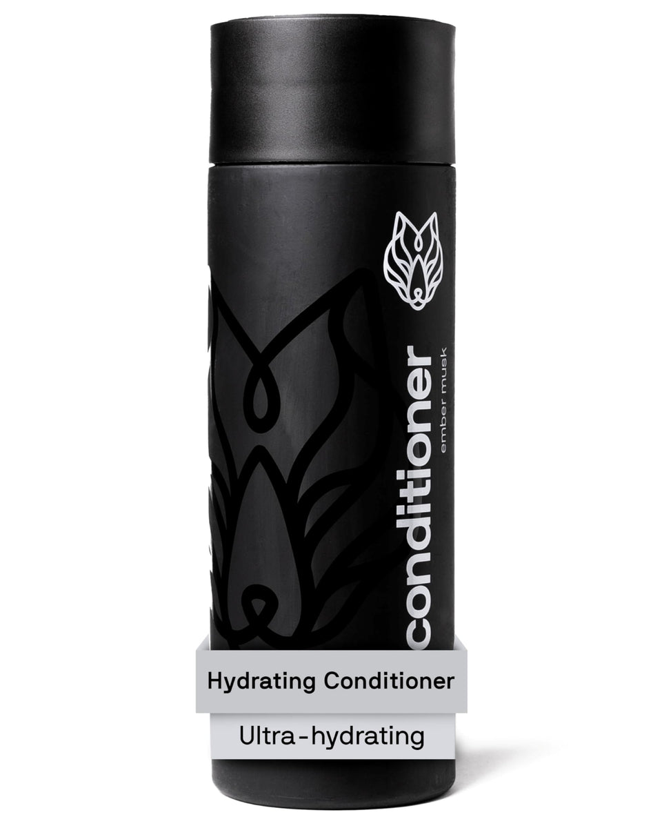 Black Wolf front packaging showing 12 fl oz bottle and salon-grade benefit