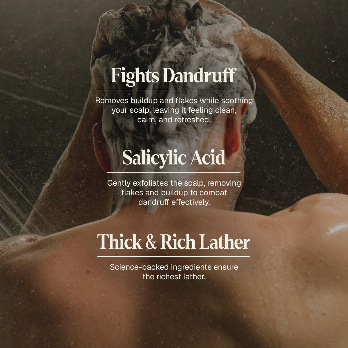 Black Wolf rich lather texture demonstrating deep cleanse and full coverage