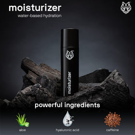 Black Wolf gel texture closeup highlighting lightweight water-based feel and fast absorption